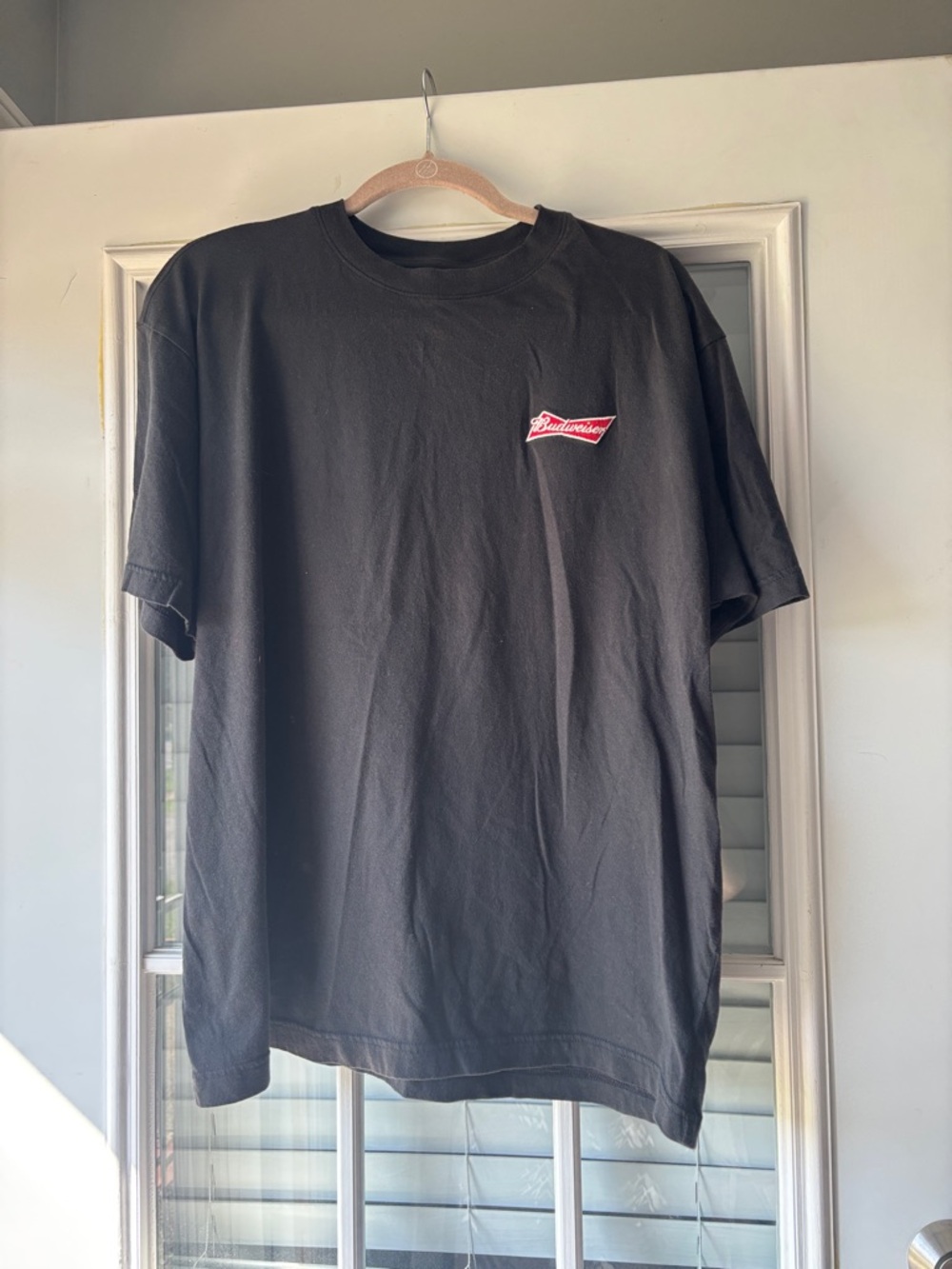 PacSun Black Short Sleeve Tee with Small Red Logo